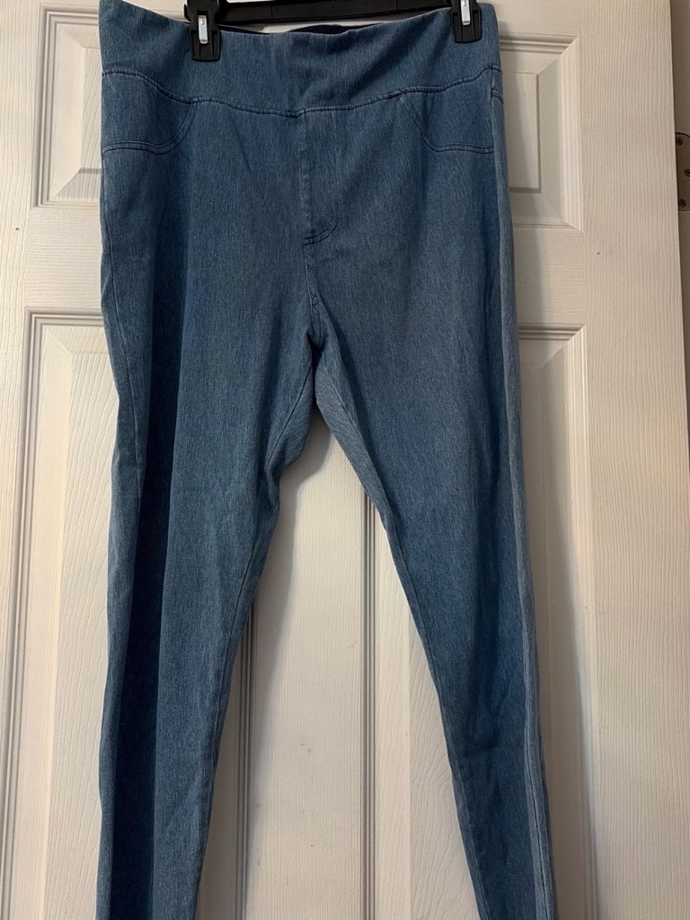 Women’s Light Blue Denim-Look Stretch Jeggings